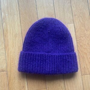 & Other Stories Wool Blend Purple Beanie